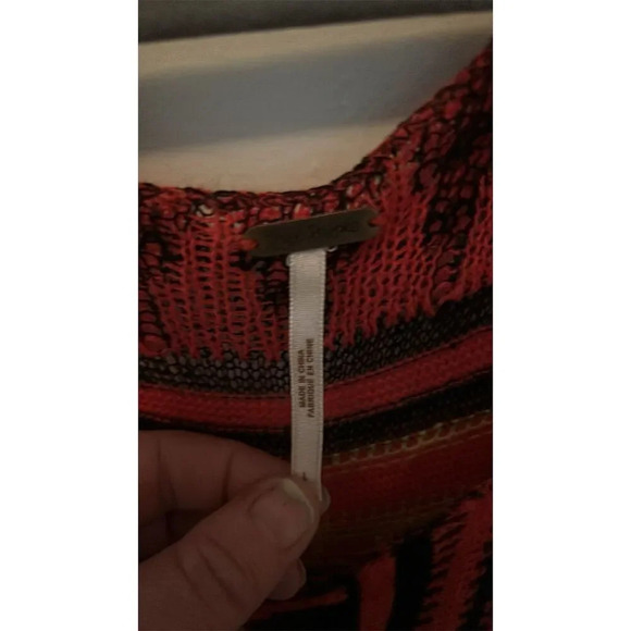 Free People Women's M Sleeveless Geometric Print Tank Top Multicolor - Picture 3 of 4